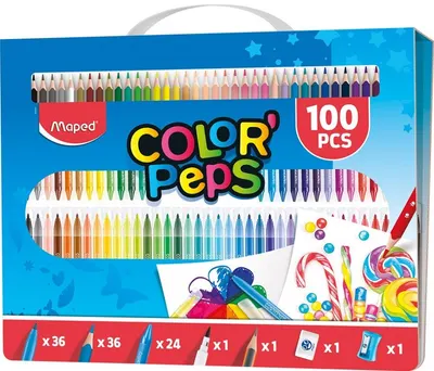Set de desen Color Peps - 100 piese