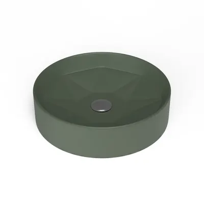 Lavoar baie pe blat Celesta Emerald 42 x 42 x 11 cm ceramica verde