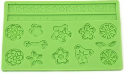 Mold din silicon (formă) Em Art – Flori, 200 x 128 x 8 mm