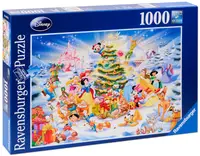 Puzzle Ravensburger de 1000 piese - Craciun la Disney