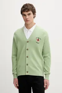 Drôle de Monsieur Slogan Rose bărbătesc din lână merino