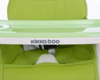 Scaun de masa KikkaBoo 3in1 Creamy Green transformabil in inaltator,cadru metalic,suport picioare ,husa lavabila,tavita dubla reglabila,centura de siguranta