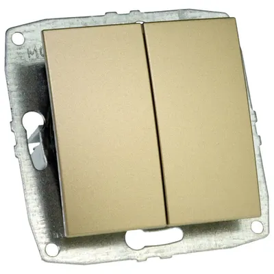 Mecanism Intrerupator dublu, ingropat/ST, TITANIUM