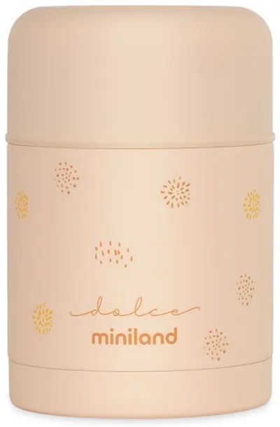 Termos pentru mâncare Miniland - Vanilie, 600 ml, bej