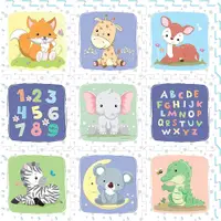 Puzzle din spuma pentru podea SunTa Toys Safari 9 piese