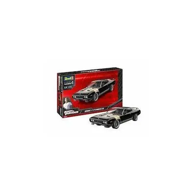 Model auto 1:24 Plymouth GTX 1971 Dominic Fast and Furious, motor cu mai multe piese decalcomanii, 10 ani+, Revell RV07692