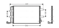 Condensator climatizare potrivit VW NEW BEETLE 1.4-3.2 04.00-09.10