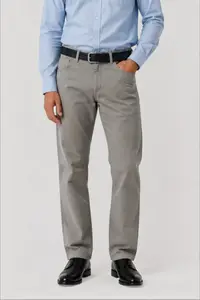 Pantaloni clasici de vara pentru barbati – Vero, Bej Duna (Marime pantalon: W42)