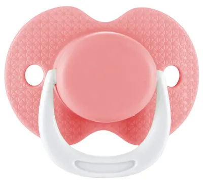 Suzetă din silicon cu capac Lorelli - 0 luni+, Shell Pink