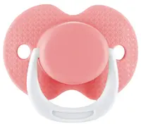 Suzetă din silicon cu capac Lorelli - 0 luni+, Shell Pink