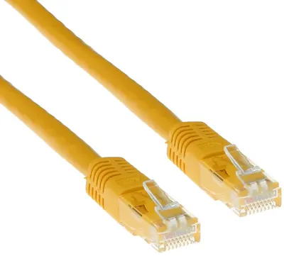 Cablu de rețea ACT - IB8801, RJ45/RJ45, 1m, galben