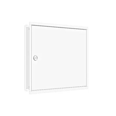Flush-mounted frame flat + door 3-12, 3-part system, 100mm