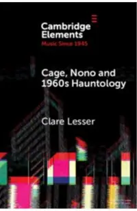 Cage, Nono and 1960s Hauntology
