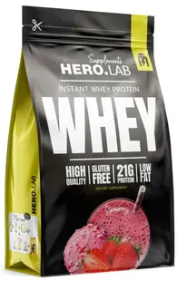 Instant Whey Protein, căpșună, 750 g, Hero.Lab