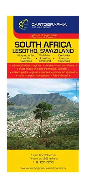 Hartă rutieră Africa de Sud - Paperback - ***