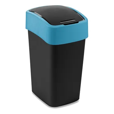 Coș de gunoi negru/albastru pentru reciclare din plastic 25 l Flip Bin – Curver