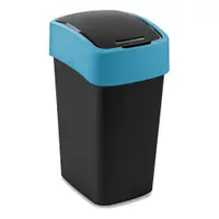 Coș de gunoi negru/albastru pentru reciclare din plastic 25 l Flip Bin – Curver