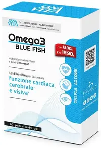 Sanavita Omega 3 Blue Fish, 60 capsule gelatinoase moi, Paladin Pharma