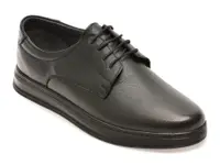 Pantofi BITE THE BULLET negri, RZ001, din piele naturala