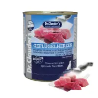 DR. CLAUDER'S Selected Meat, XS-XL, Inimi de Pui conservă hrană umedă câini, (în suc propriu), 800g
