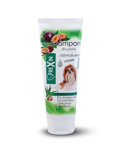 FREXIN Sampon pentru cainii cu par lung, fructul pasiunii si aloe, 220 g