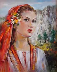 Set de pictat după numere MagicArt - Cântec din Balcani (original de Miglena Kirilova)