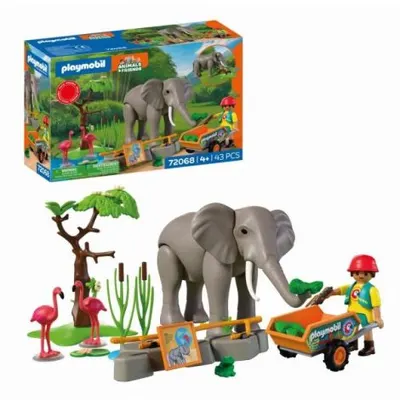 Playmobil - Promo Pack Ingrijitor zoo cu elefant
