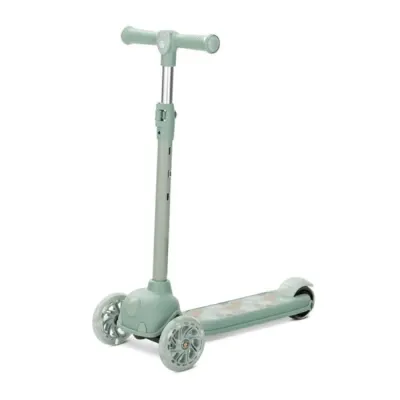 Trotineta, Lorelli Jetster, pana la 20 kg, maner reglabil 3 pozitii, roti cu leduri colorate, frana de picior, Ocean Wave