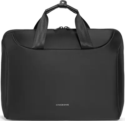 Geantă pentru laptop Kingsons - Forma, 15.6'', negru