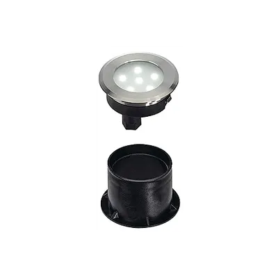 DASAR FLAT LED,0.8W,inox,lumina calda