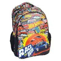 Ghiozdan cu 2 compartimente, Hot Wheels, Race to Win