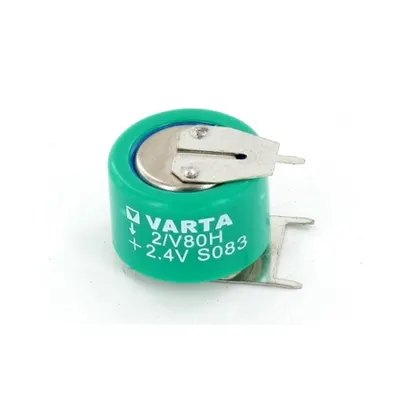 Acumulator 2.4V Ni-Mh, 80mAh V2/80H-SLF1/1 cu 2 pini, Varta