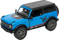 Mașinuță metalică Kinsmart Livery Edition - 2022 Ford Bronco, 1:34, albastru