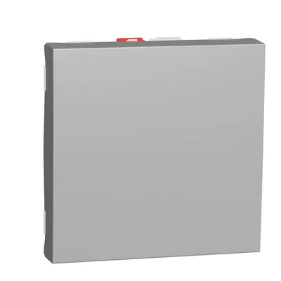 Intrerupator, New Unica, 1-pole 2-way, 10AX, 2 module, terminal fara suruburi, vopsit, IP4X, aluminiu