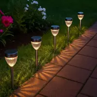 Lampă solară cu led, de exterior, Jumi, 2LED alb + 2LED RGB, din oțel inoxidabil