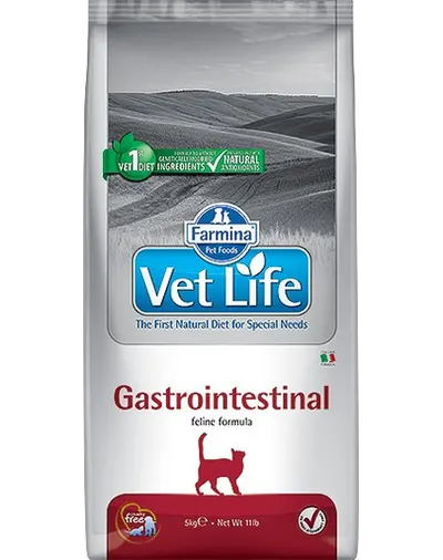 FARMINA Vet Life Cat Gastro Intestinal Hrana uscata pentru pisici adulte cu tulburari gastrointestinale si pancreatice 10 kg
