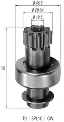 Bendix electromotor TOYOTA CELICA, COROLLA, CRESSIDA, CROWN, STARLET, SUPRA 1.0-3.0 intre 1977-1988
