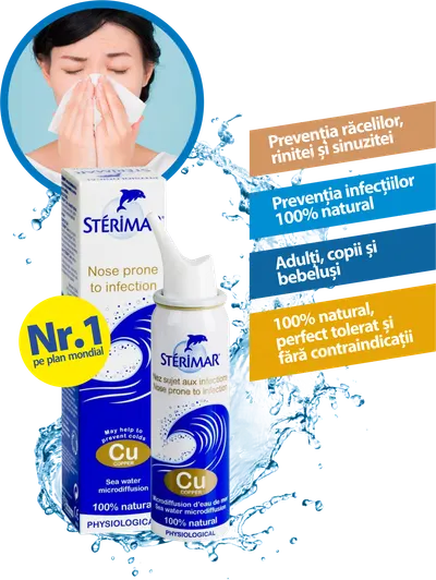 Sterimar Cupru spray cu apa de mare, 100 ml, Laboratoires Fumouze