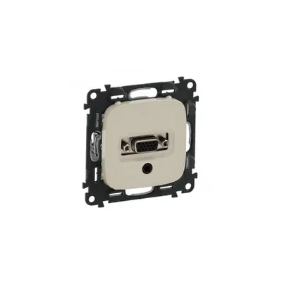 HD 15 + 3.5 mm Jack priza Valena Allure - ivory