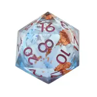 Zar CritStones Liquid Core Dice D20 - Seraphic Reverie 3 cm