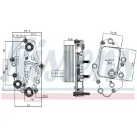 Radiator ulei, ulei motor NISSENS 90982