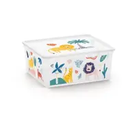 Cutie de depozitare pentru copii albă din plastic 40x34x17 cm C Box Style – KIS