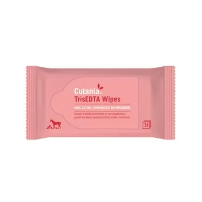 Cutania TrisEDTA Wipes, VetNova, 24 buc