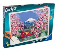 Set de pictură Ravensburger CreArt - Cires japonez înflorit