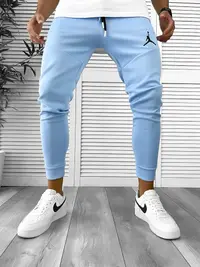 Pantaloni de trening bleu conici 12361 D6-5.3