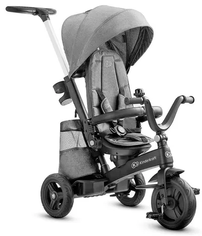 Tricicleta KinderKraft - Easytwist, gri