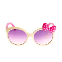 Ochelari de soare cu funda roz si protectie UV400