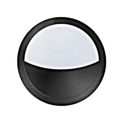 Bellaria wall-mounted luminaire round 6W 3000K black IP66