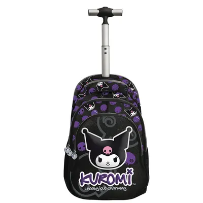 Ghiozdan tip troler cu maner telescopic, Graffiti, Kuromi Jolt