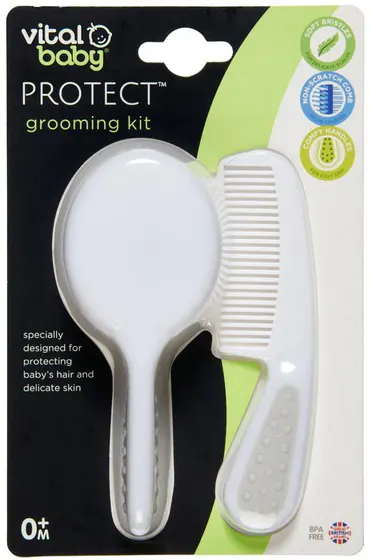 Set pieptene și perie Vital Baby - Îngrijirea părului